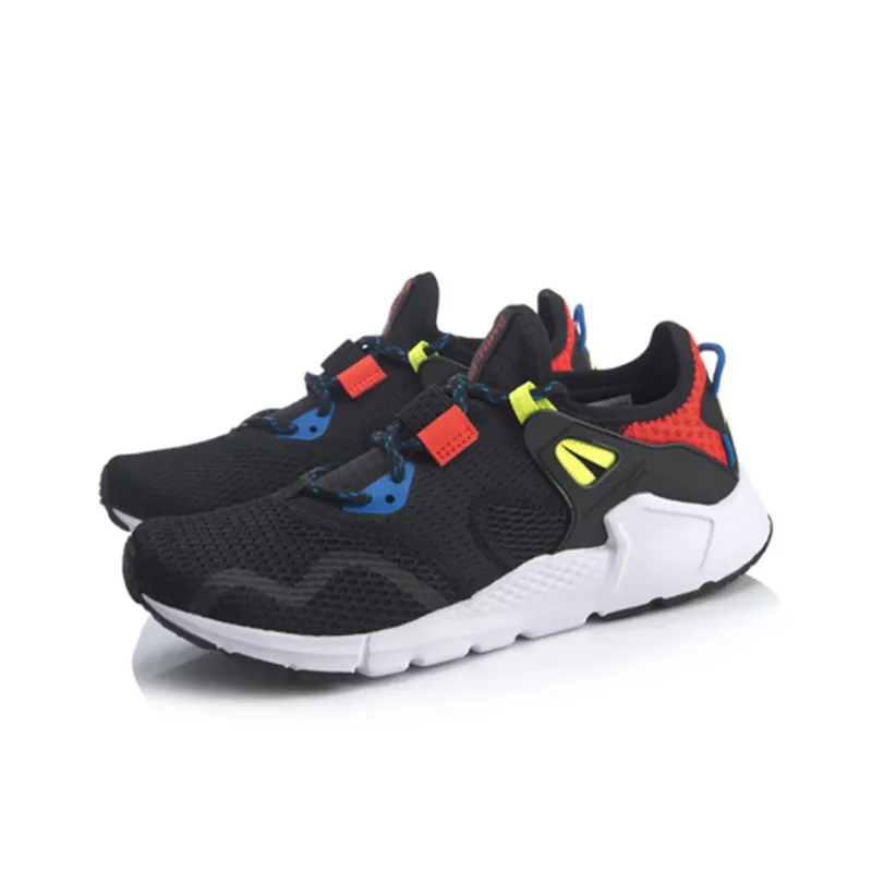 LiNing Mafia Slip Resistant Breathable Lightweight Low Top Casual Shoes Men's Black Red-2
