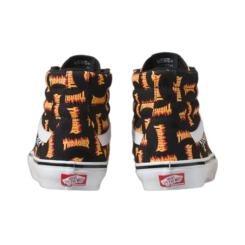 Vans Sk8 Hi Thrasher Allover Logo Black-3