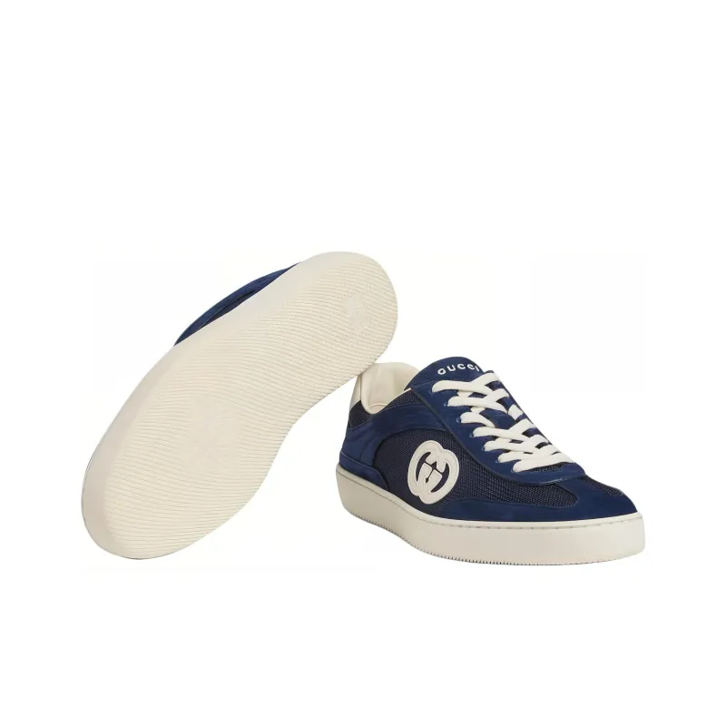 GUCCI G74 'Interlocking G Blue Suede'-4