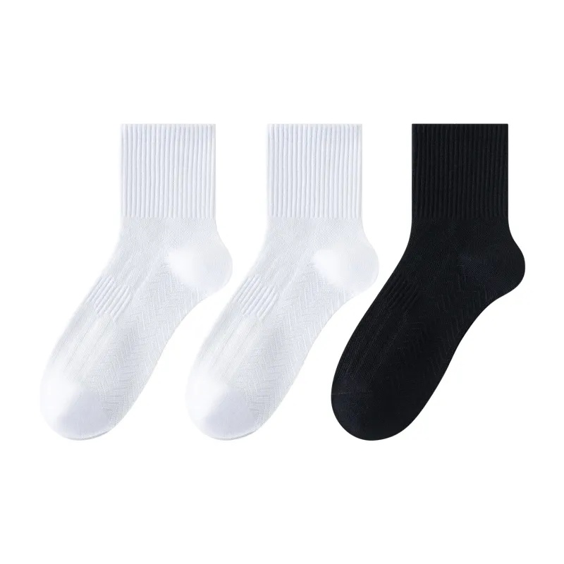 XXLLG Mid Calf Socks Men's 3 Pack-8