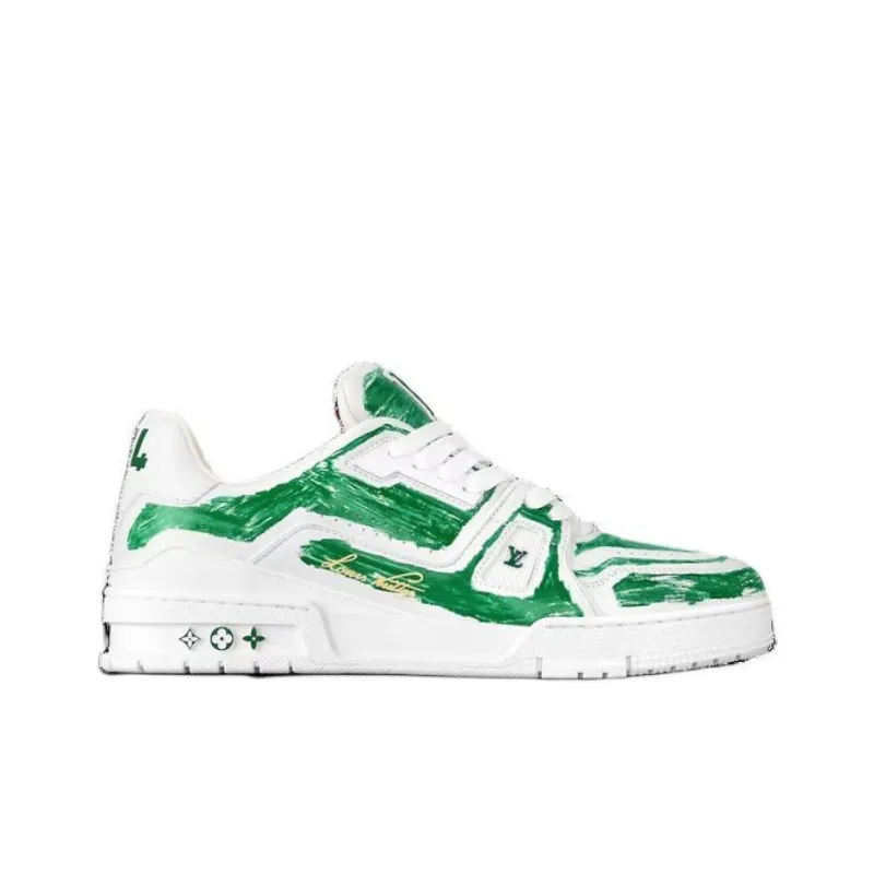 LOUIS VUITTON Trainer Colored-In Motif Green-1