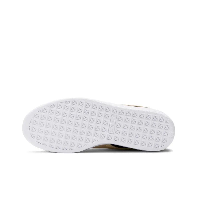 PUMA Suede T7 PUMA Black Light Sand PUMA White Women's-5