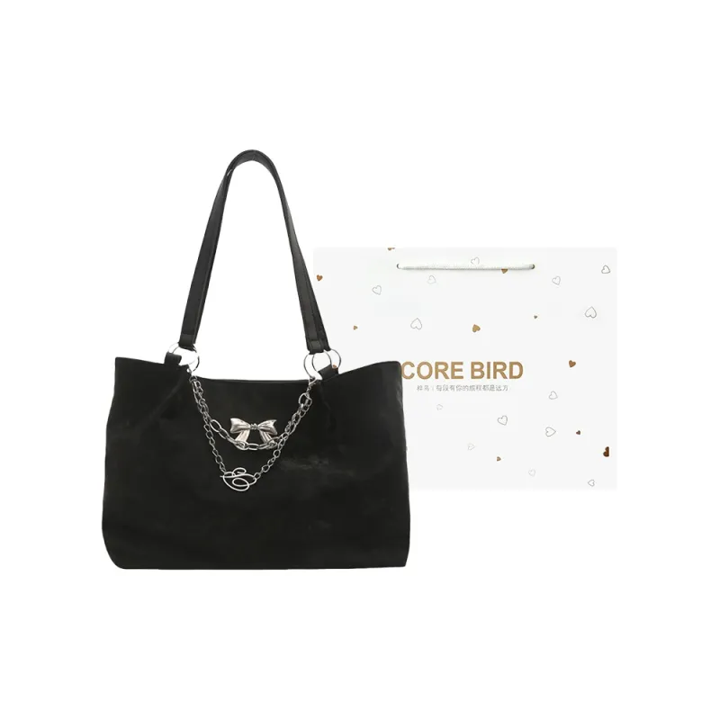 CORE BIRD Special Material Shoulder Bag Women's Gray/Ecru/Black/Pink-10