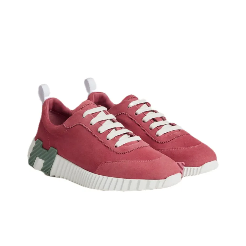 HERMES Bouncing Slip Resistant Low Top Casual Shoes Women's Red-2