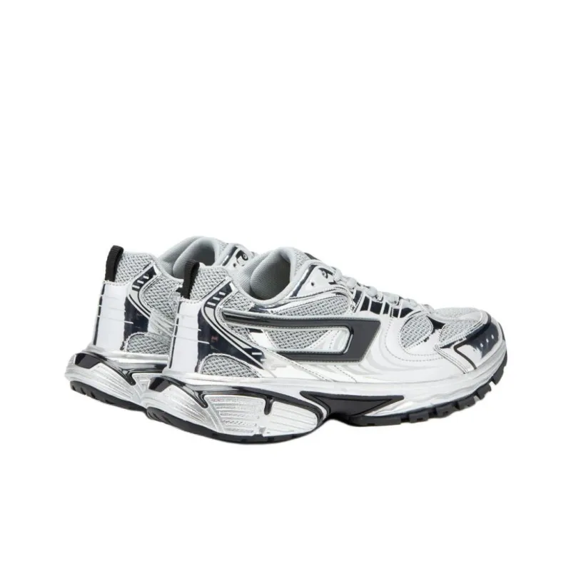 DIESEL S Serendipity Low Top Chunky Sneakers Men's Silver-3