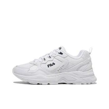 FILA Ranger Cushioning Anti Slip And Wear Resistant Low Top Casual Shoes Unisex White Black Korean Style