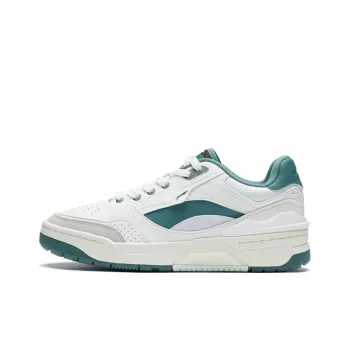 LiNing RSR 101 Anti Slip And Wear Resistant Lightweight Low Top Skateboard Shoes Men's White Gray Green