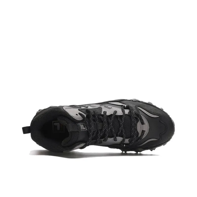 FILA Oakmont Mid Top Chunky Sneakers Men's Black Sky Gray-2