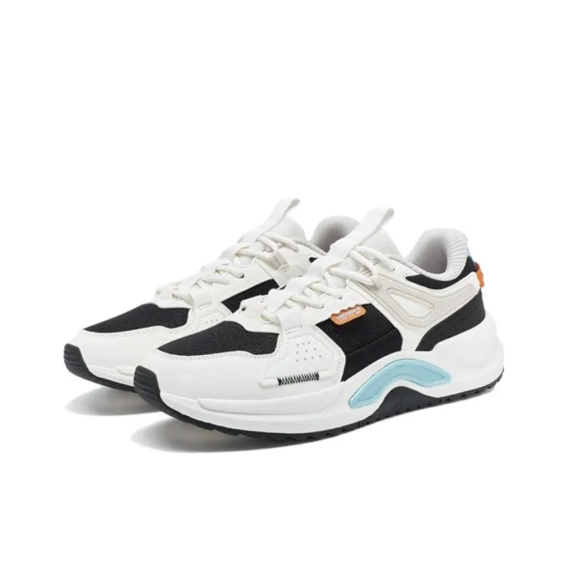 XTEP Light year 3.0 Anti Slip Wear Resistant Low Top Sports Casual Shoes White Black Blue-2