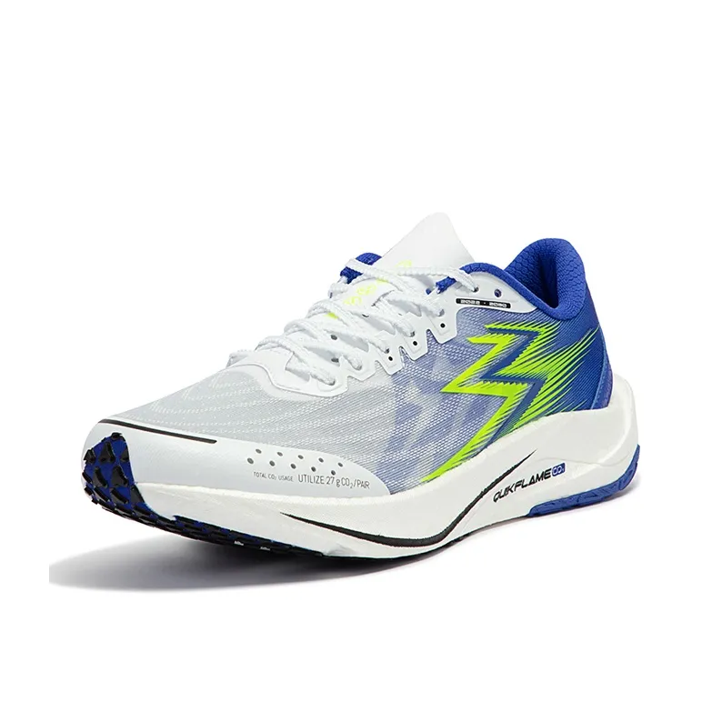 361° Speed ​​2 Pro Cushioning, Slip Resistant, Lightweight Low Top Long Distance Running Shoes Unisex White Blue-1