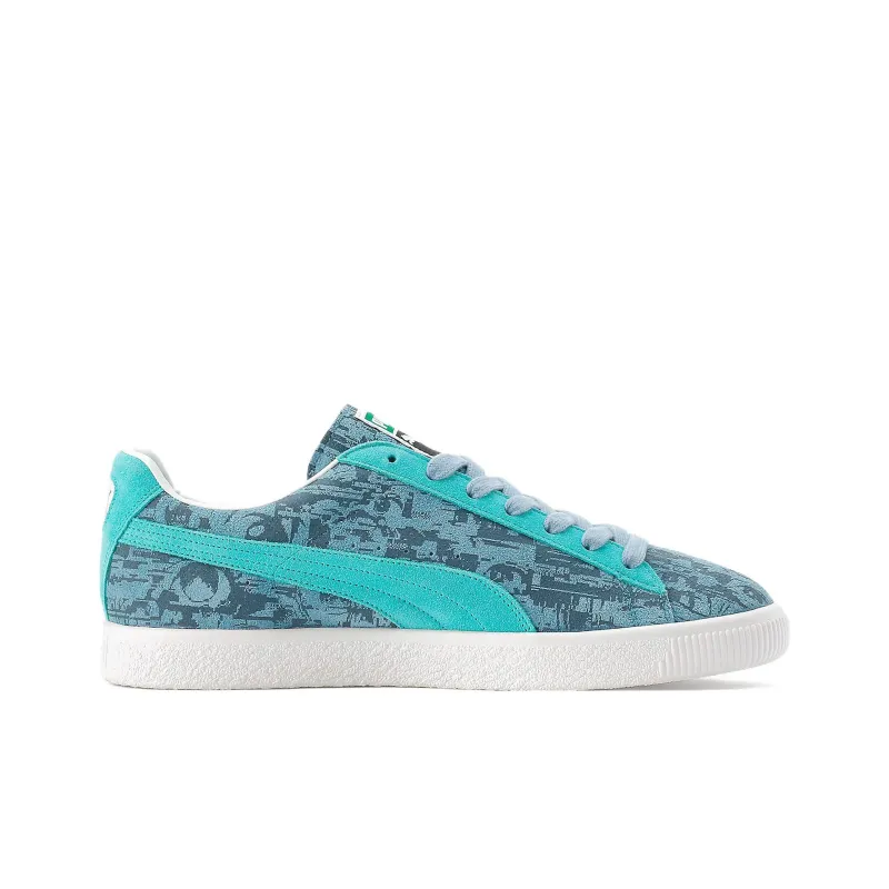 GRAPHERSROCK x PUMA Suede Vintage MIJ GR2 Anti Slip Wear Resistant Low Top Skateboard Shoes Unisex Blue-1