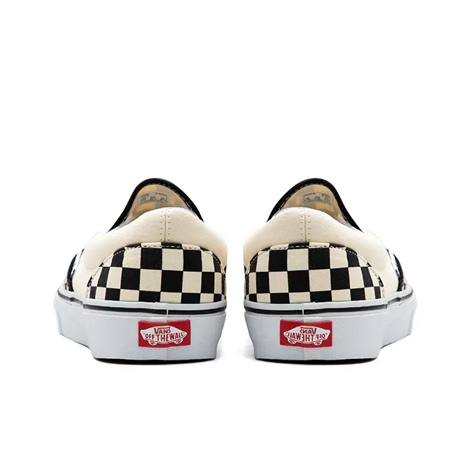 Vans Slip on Anti Slip And Wear Resistant Lightweight Low Top Skateboard Shoes Unisex Black White-3