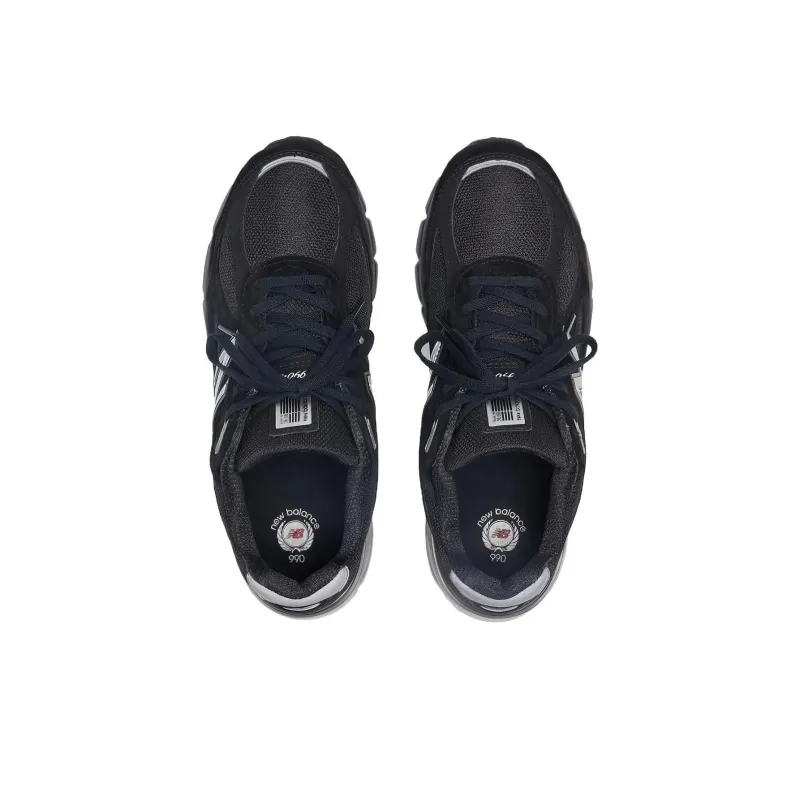New Balance 990v4 MiUSA Black Silver-2