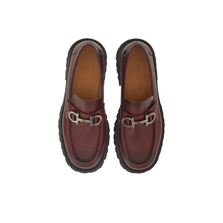 FERRAGAMO GANCINI Loafers Men's Purple-2