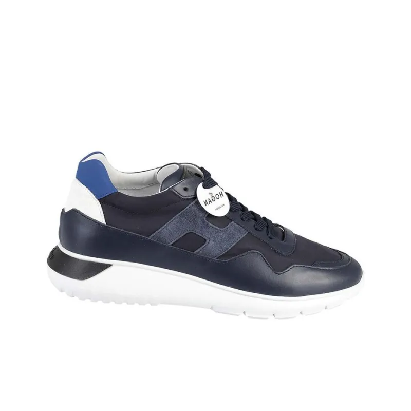HOGAN Interactive³ Wear-Resistant Low-Top Casual Shoes Men's Blue-3