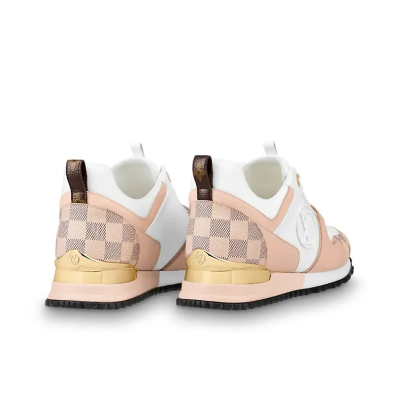 LOUIS VUITTON Run Away Anti Slip Wear Resistant Breathable Lightweight Low Top Casual Shoes Women's Pink White-3