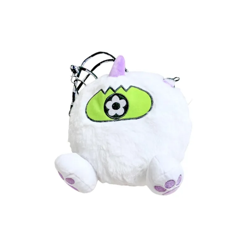 Vandy The Pink CANOTWAIT Collaboration Plush Crossbody Bag Regular Unisex White-1