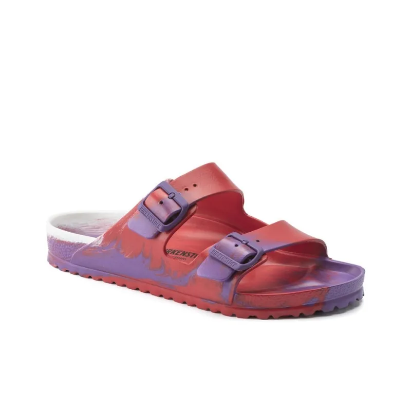 Birkenstock Arizona Stylish Sandal Unisex Fuchsia White-1