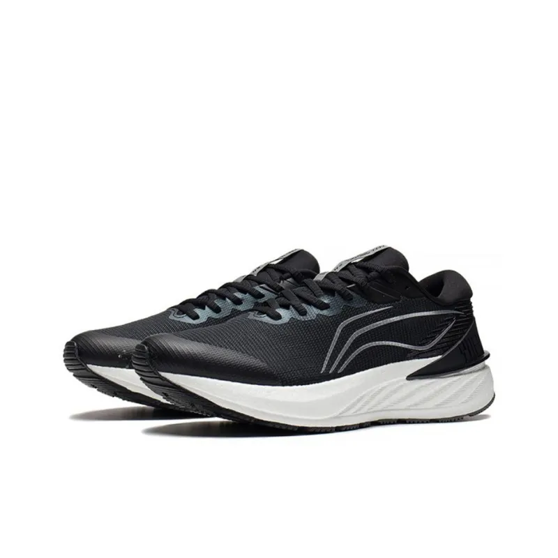 LiNing YueYing 2.0 Cushioned Anti Slip Wear Resistant Breathable Lightweight Low Top Running Shoes Men's Black-2