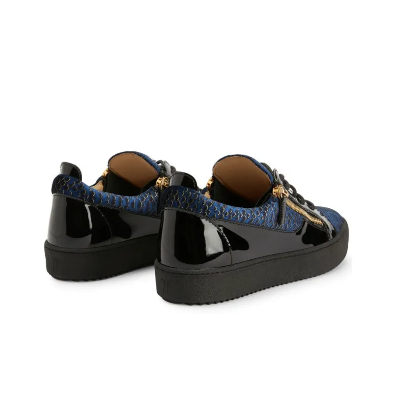 Giuseppe Zanotti Scale print Leather Sneakers-3