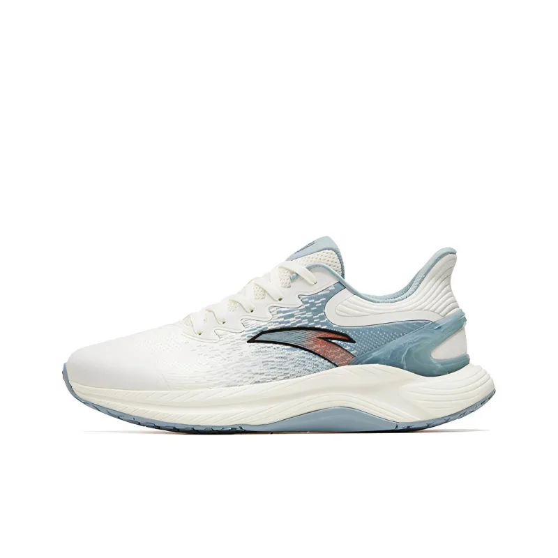 Anta Gen 3.0 Lite Anti Slip And Wear Resistant Rebound Cushioning Low Top Running Shoes White Light Blue-0