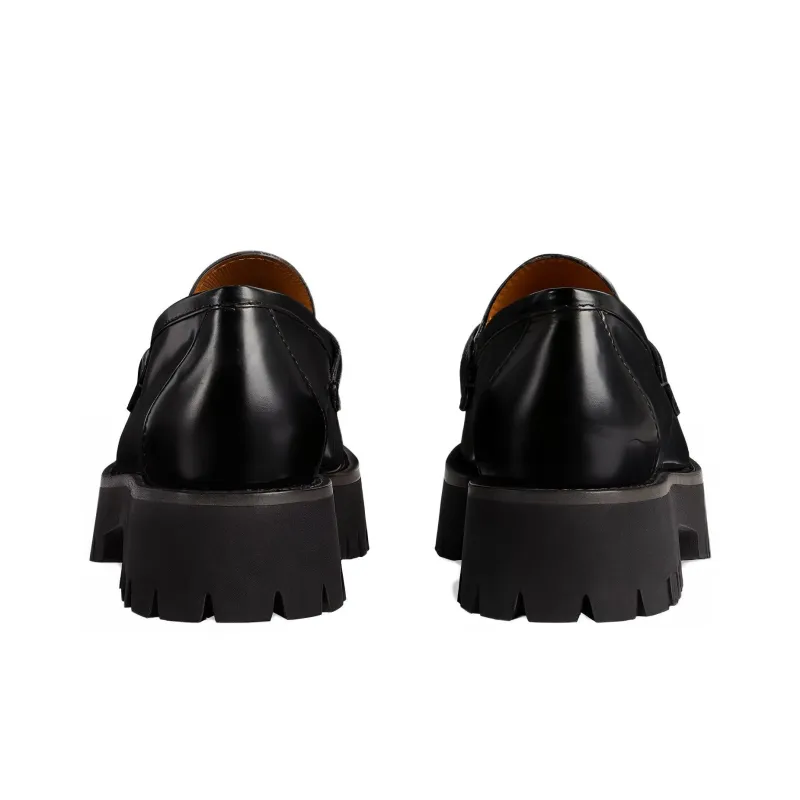 GUCCI Women's Horsebit Loafer 'Black' Women's-4