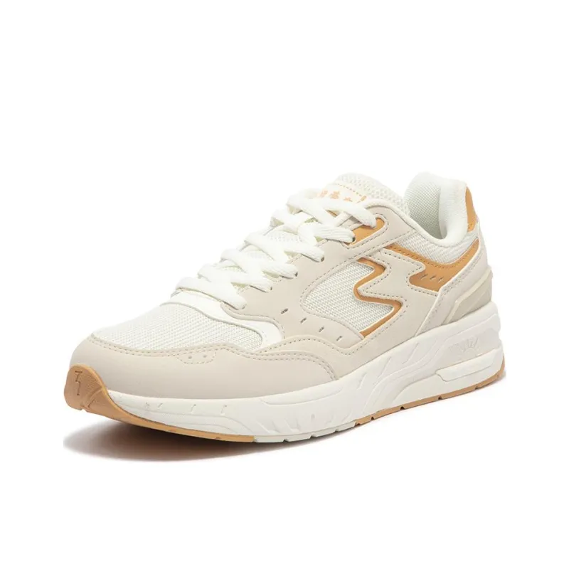 361° Wear Resistant Low Top Casual Shoes Women's Beige-1