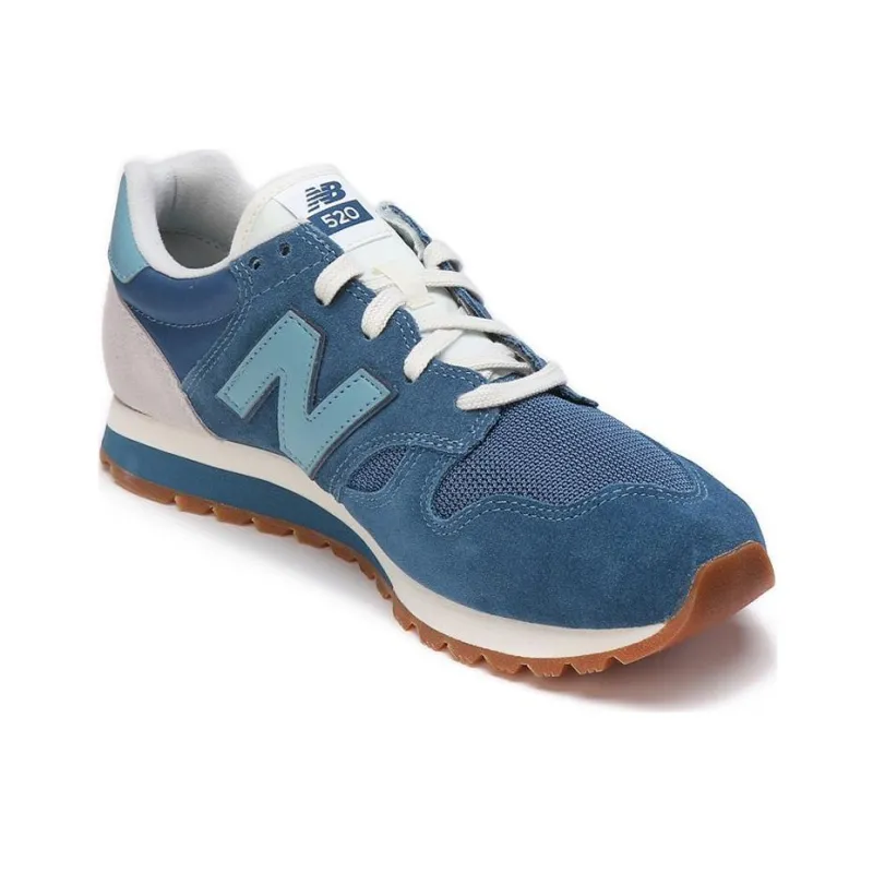 New Balance NB 520 Shock Absorbers With Slip Resistant Features Low Top Casual Running Shoes Unisex Blue Gray-2