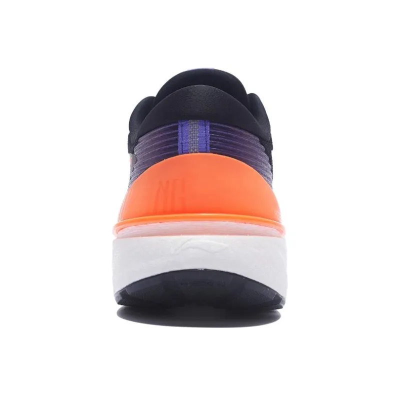 LiNing YueYing 2.0 Cushioning Rebound Reflective Low-Top Running Shoes Black Purple Orange-4
