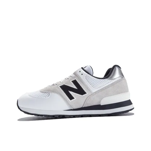 New Balance 574 White Black Grey