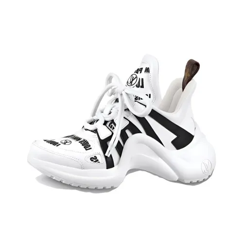 LOUIS VUITTON Archlight 1.0 Running Shoes Women's Low-Top White/Black