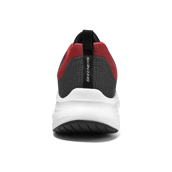 Skechers Vapor Foam Cloud Trace Anti Slip Wear Resistant Low Top Casual Shoes Men's Black Red-4