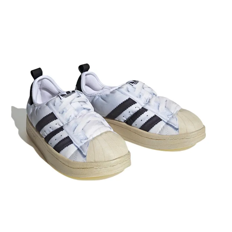 Adidas Puffylette Superstar White Black-2
