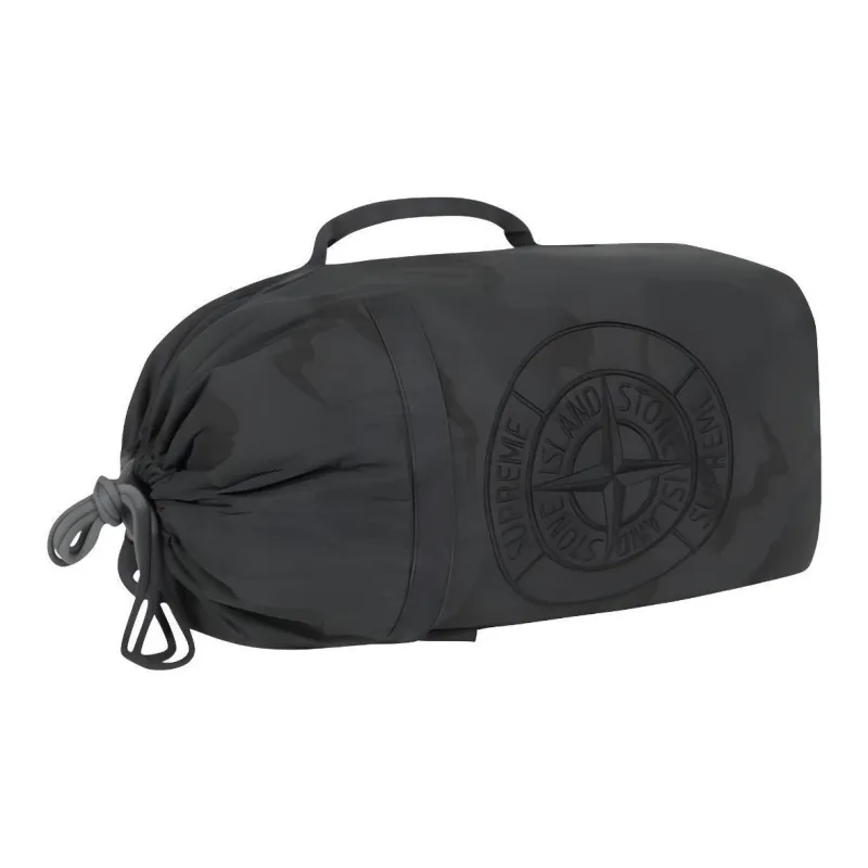 Supreme Stone Island Collaboration SS19 Polyester Travel Bag Backpack Regular Unisex Black-3