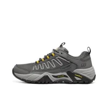 Skechers ARCH FIT RECON Cushioned Wear-Resistant Impact-Resistant Low-Top Trekking Shoes Men's Charcoal Gray