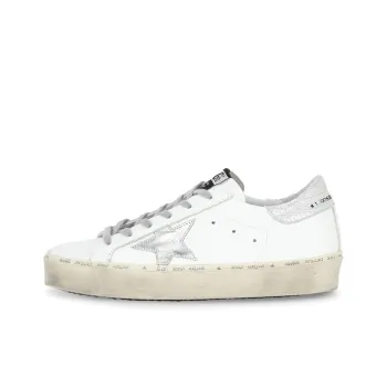 Golden Goose Hi Star White Silver Women's