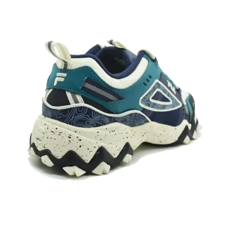 FILA Oakmont Tr Anti-Slip Wear-Resistant Low-Top Casual Shoes Men's Blue White-3