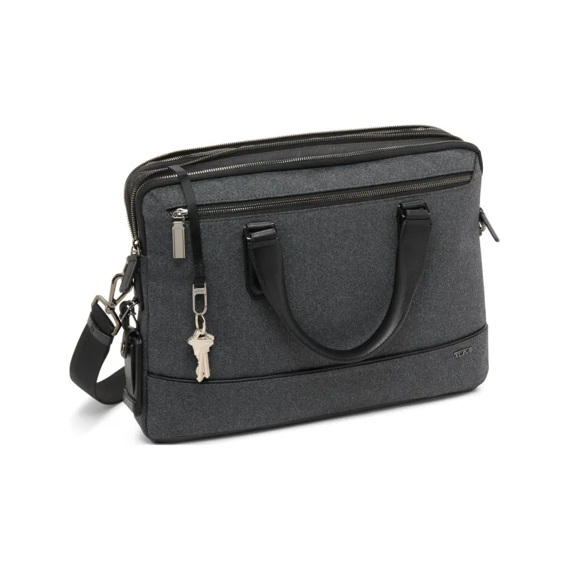 TUMI Polyester Shoulder Bag Crossbody Bag Handbag Men's Deep Carbon-1