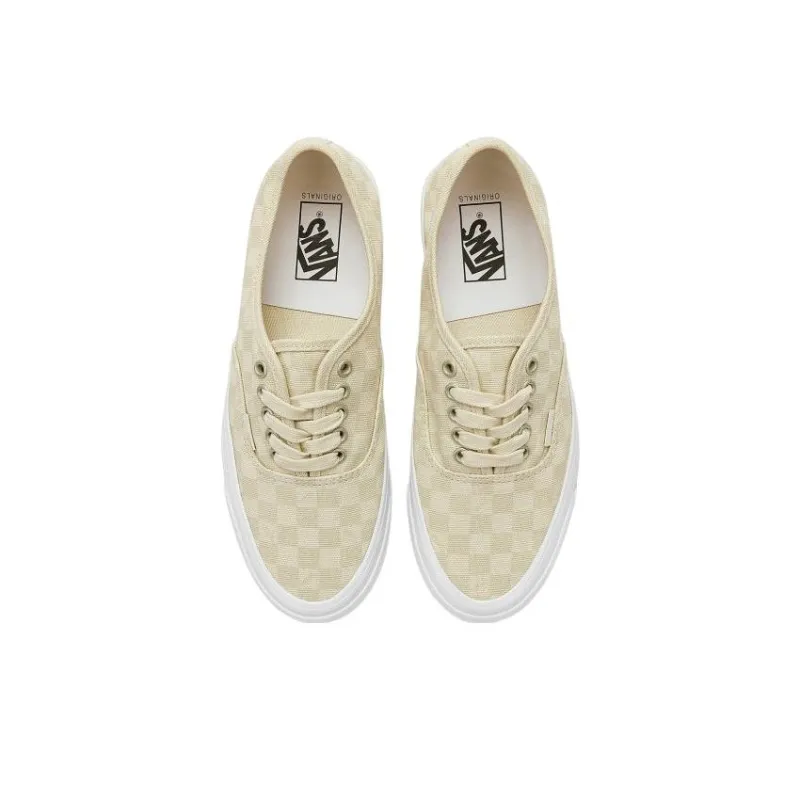 Vans Vault Og Authentic Lx Checkerboard Vintage Cream-3
