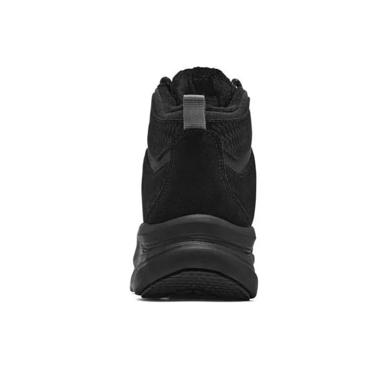 Skechers D'Lux Walker Cushioning, Slip Resistant, And Abrasion Resistant Mid Top Sports Casual Shoes Women's Black-3