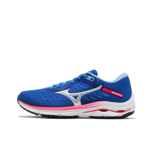 Mizuno Wave Rider Women's 24 'Blue Diva Pink'