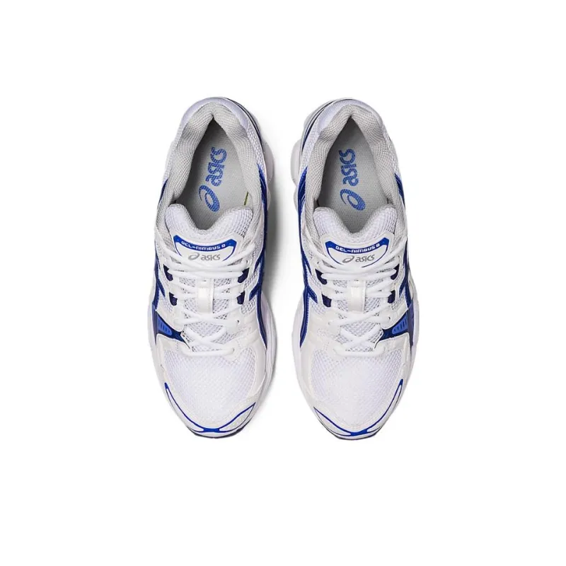 Asics Gel Nimbus 9 White Indigo Blue-3