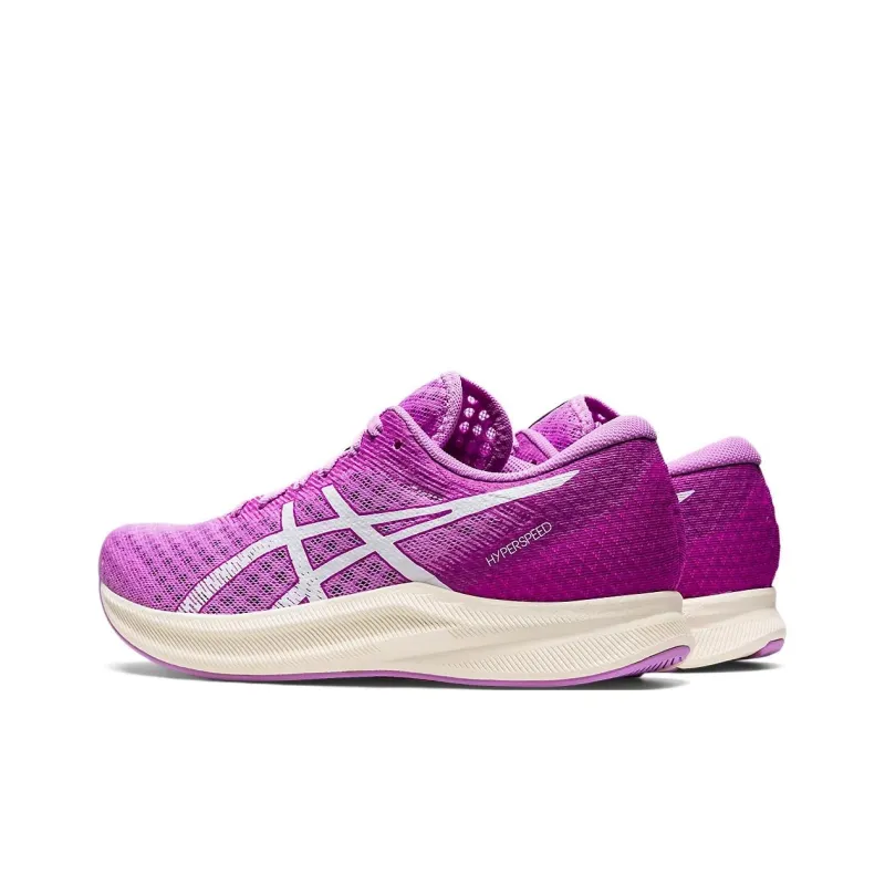 Asics Hyper Speed 2 Cushioning Anti-Slip And Wear-Resistant Low-Top Running Shoes Women's Purple White-3
