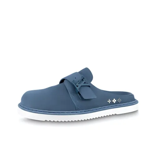 LOUIS VUITTON Easy Casual Shoes Men's Blue