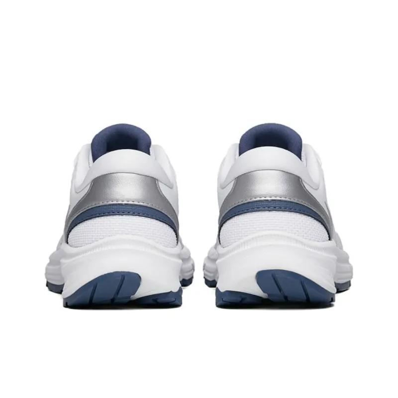 Anta AT952 Anti Slip Wear Resistant Breathable Lightweight Low Top Casual Running Shoes Women's White Silver Blue-3