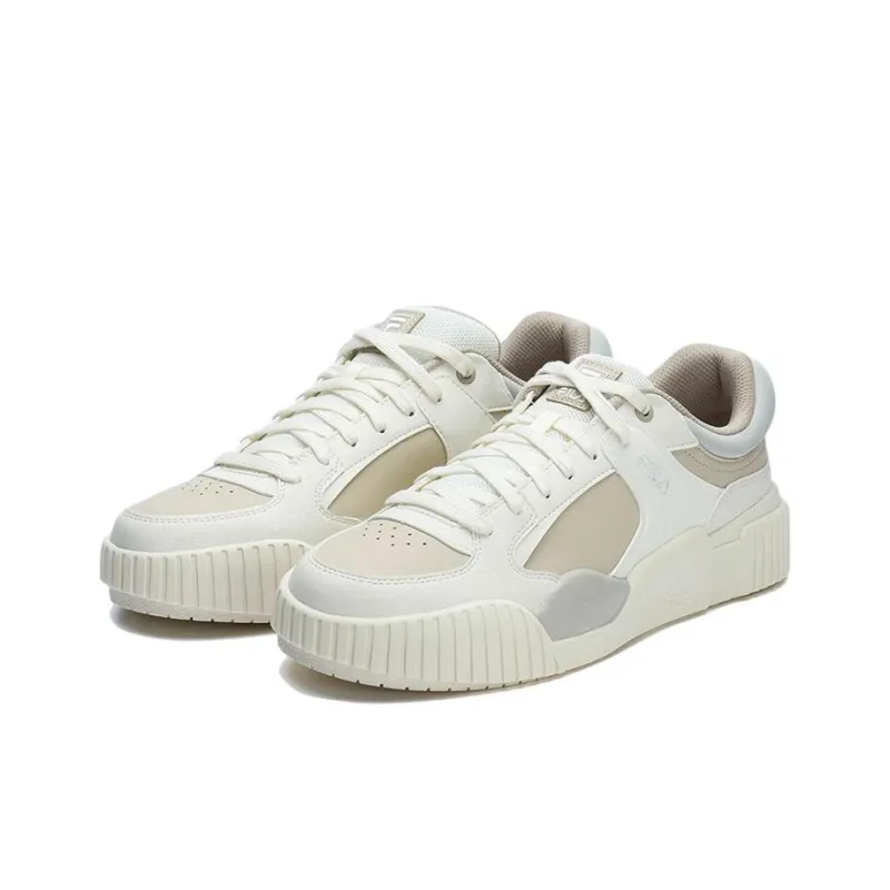 FILA Blocks Shoes 'White Beige Grey' Women's-2