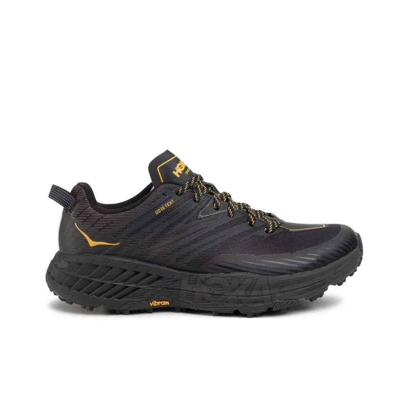 HOKA ONE ONE Speedgoat 4 Gore Tex Black Yellow-1