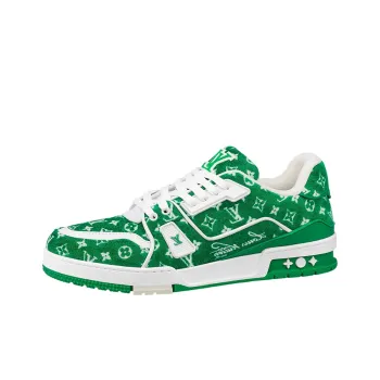 LOUIS VUITTON Trainer Green Monogram Textile