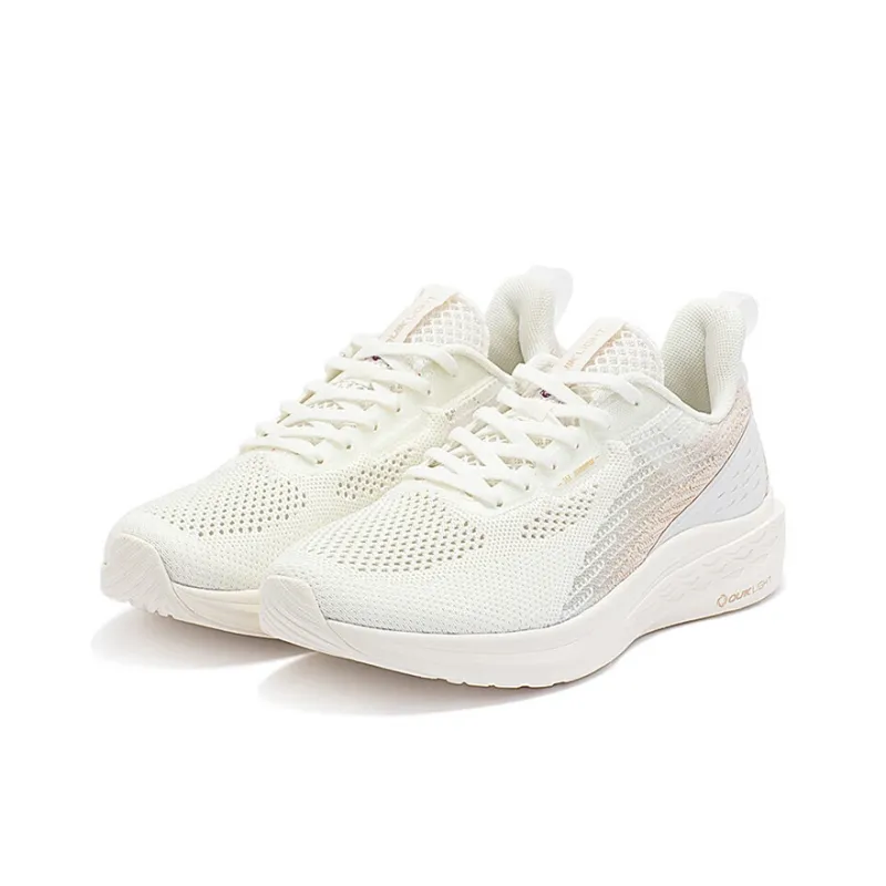 361° Flying Fish Anti Slip Wear Resistant Low Top Running Shoes Women's White-2