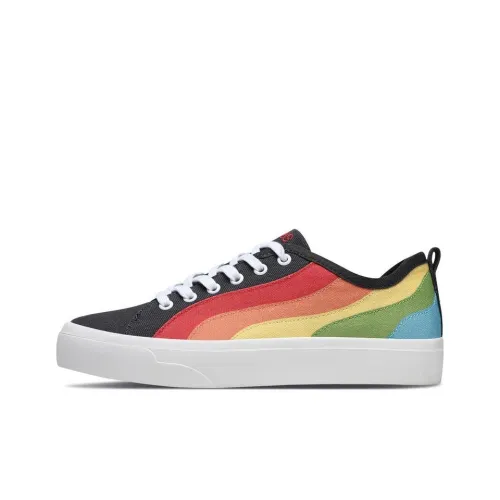 Skechers Bob's Cloudy Anti-Slip Wear-Resistant Low-Top Skateboard Shoes Women's Black Multicolor